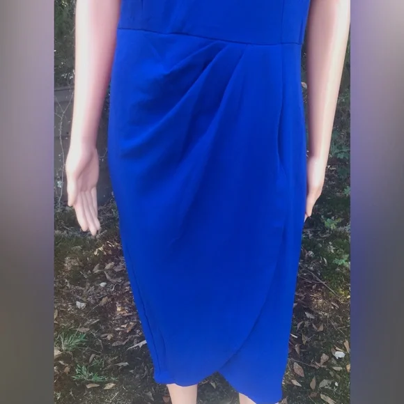 NWT PrettyGarden Blue One Shoulder Dress - Picture 7 of 14